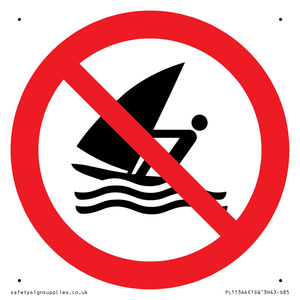 Prohibition: No windsurfing